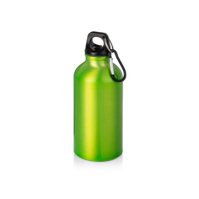 Купить Бутылка Hip S с карабином 400мл, зеленое яблоко с нанесением логотипа