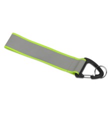 Светоотражающий брелок Reflector, серебристый/неоновый зеленый