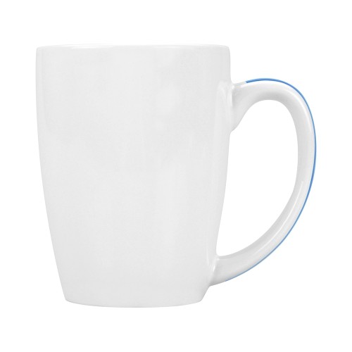 Купить Кружка Good Day 320мл, белый/голубой с нанесением логотипа