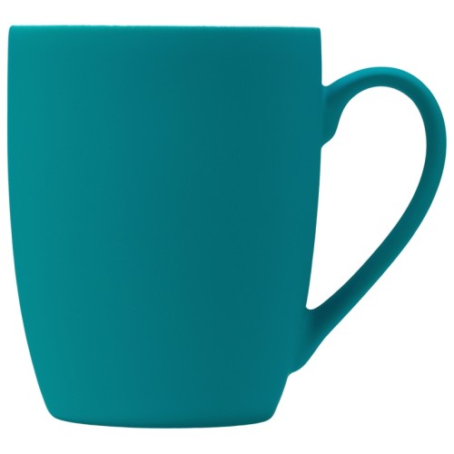 Купить Кружка с покрытием soft-touch Tulip Gum, бирюзовый 320C с нанесением логотипа