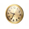 Купить Часы настенные Кларк, золотистый с нанесением логотипа
