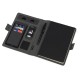 Купить Органайзер с беспроводной зарядкой 5000 mAh Powernote, темно-серый с нанесением логотипа
