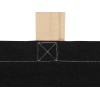 Купить Сумка для шопинга Twin двухцветная из хлопка, 180 г/м2, черный/натуальный с нанесением логотипа