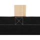 Купить Сумка для шопинга Twin двухцветная из хлопка, 180 г/м2, черный/натуальный с нанесением логотипа