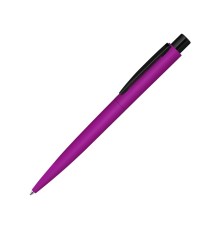Ручка шариковая металлическая LUMOS M soft-touch, розовый/черный