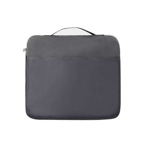 Купить Плед для путешествий Flight в чехле с ручкой и карманом, серый с нанесением логотипа