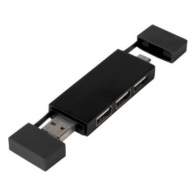 Mulan Двойной USB 2.0-хаб, черный