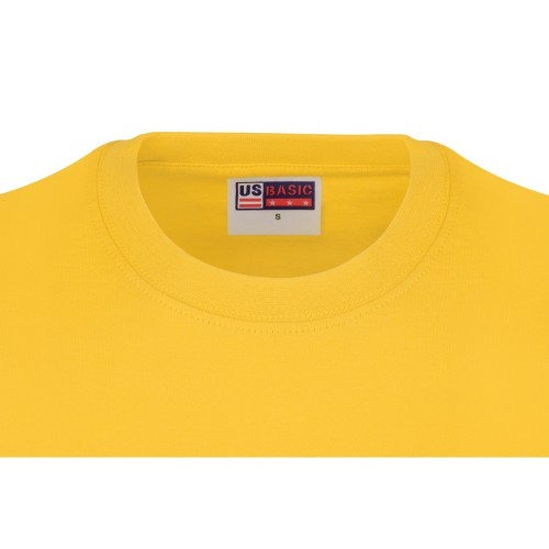 Купить Футболка Heavy Super Club с боковыми швами, мужская, желтый с нанесением логотипа