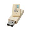 Купить Rotate, USB-накопитель объемом 4 ГБ из бамбука, бежевый с нанесением логотипа