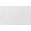 Купить Флеш-карта USB 2.0 64 Gb в виде металлической карты Card Metal, серебристый с нанесением логотипа