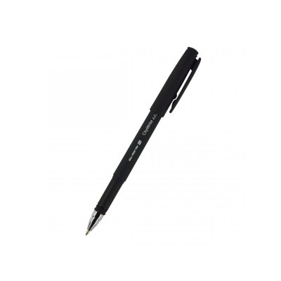 Купить Ручка CityWrite.BLACK шариковая, черный пластиковый корпус, 1.0 мм, синяя с нанесением логотипа