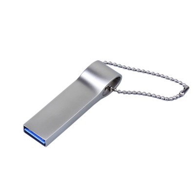 Купить USB 2.0-флешка на 32 Гб с мини чипом, компактный дизайн, боковое отверстие для цепочки с нанесением логотипа