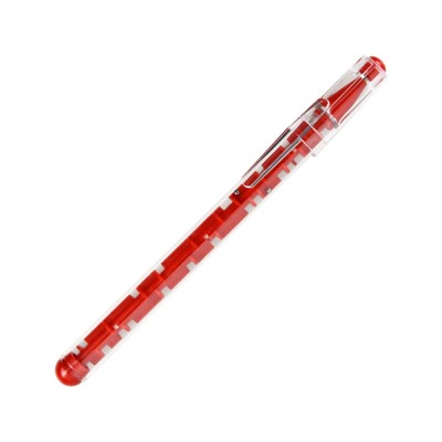 Купить Ручка шариковая Лабиринт с головоломкой красная с нанесением