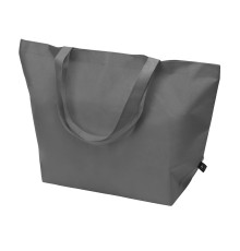 Сумка Reviver с донной складкой из нетканого переработанного материала RPET, серый