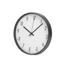 Пластиковые настенные часы  диаметр 30 см Carte blanche, черный