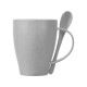 Купить Пшеничная кружка Nina с ложкой, 300ml, серый Cool grey 7C с нанесением логотипа