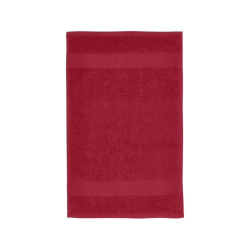 Купить Хлопковое полотенце для ванной Sophia 30x50 см плотностью 450 г/м2, красный с нанесением логотипа