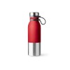 Купить Бутылка ALKE из стали 304 с двухцветным корпусом, 850 мл, серебристый/красный с нанесением логотипа