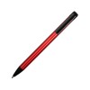 Купить Ручка металлическая шариковая Loop, красный/черный с нанесением логотипа