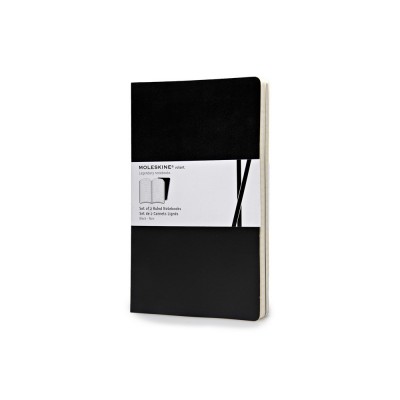 Купить Записная книжка Moleskine Volant (в линейку, 2 шт.), Large (13х21см), черный с нанесением логотипа