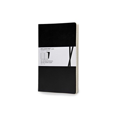 Купить Записная книжка Moleskine Volant (в линейку, 2 шт.), Large (13х21см), черный с нанесением