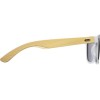 Купить Солнцезащитные очки Rockwood с бамбуковыми дужками в сером футляре, белый с нанесением логотипа