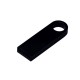 Купить USB 2.0-флешка на 8 Гб с мини чипом и круглым отверстием, черный с нанесением логотипа
