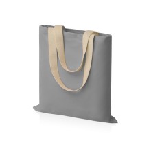 Сумка для шопинга Steady из хлопка с парусиновыми ручками, 260 г/м2, серый