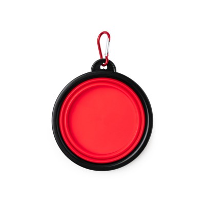 Купить Складная миска SHIRA для домашних животных 450 мл, красный с нанесением логотипа