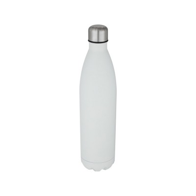 Купить Cove, бутылка из нержавеющей стали объемом 1 л с вакуумной изоляцией, белый с нанесением логотипа