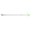 Купить Ручка шариковая Локи, белый/зеленое яблоко с нанесением логотипа