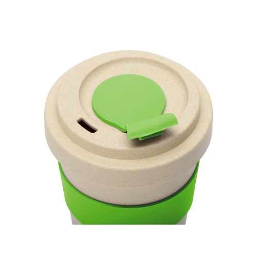 Купить Стакан из пшеничного волокна Flava, зеленое яблоко с нанесением логотипа