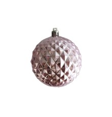 Новогоднее подвесное украшение из полистирола / 8x8x8см, розовый