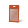 Купить Вертикальный карман из экокожи для карты Favor, оранжевый с нанесением логотипа