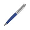 Купить Ручка шариковая Антей с кожаной вставкой, синий с нанесением логотипа