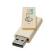 Купить Rotate, USB-накопитель объемом 8 ГБ, бежевый с нанесением логотипа