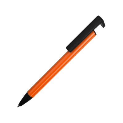 Купить Ручка-подставка шариковая Кипер Металл, оранжевый с нанесением