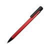 Купить Ручка металлическая шариковая Loop, красный/черный с нанесением логотипа