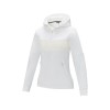 Купить Женский свитер анорак Sayan на молнии на половину длины с капюшоном, белый с нанесением логотипа