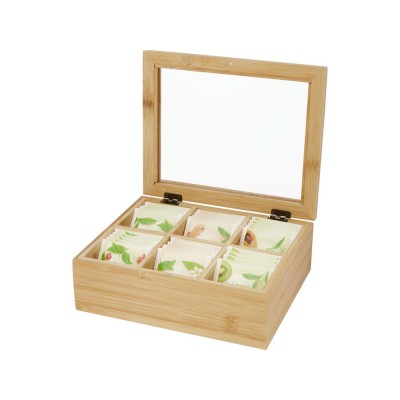 Купить Бамбуковая коробка для чая Ocre с нанесением логотипа