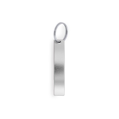 Купить Брелок-открывалка SPARKLING, серебристый с нанесением логотипа