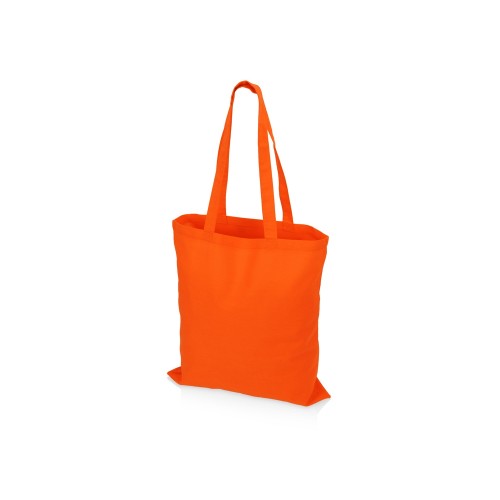 Купить Сумка для шопинга Carryme 140 хлопковая, 140 г/м2, оранжевый с нанесением логотипа