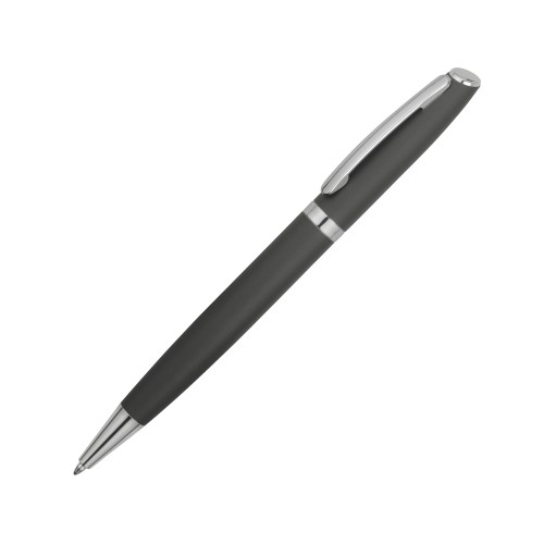 Купить Ручка металлическая шариковая Flow soft-touch, серый/серебристый с нанесением логотипа Купить Ручка металлическая шариковая Flow soft-touch, серый/серебристый с нанесением логотипа