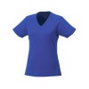 Купить Модная женская футболка Amery  с коротким рукавом и V-образным вырезом, синий с нанесением логотипа
