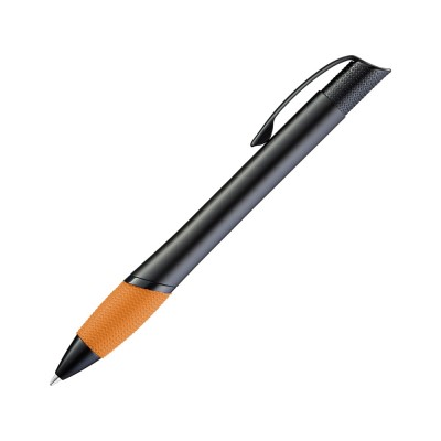 Купить Ручка шариковая металлическая OPERA M, оранжевый/черный с нанесением