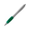 Купить Ручка шариковая Nash, зеленый/серебристый, черные чернила с нанесением логотипа