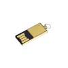 Купить Флешка с мини чипом, минимальный размер корпуса, 32 Гб, золотой с нанесением логотипа