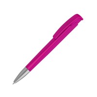 Шариковая ручка с геометричным корпусом из пластика Lineo SI, розовый