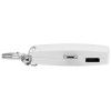 Купить Портативное зарядное устройство-брелок Saver, 600 mAh, белый с нанесением логотипа