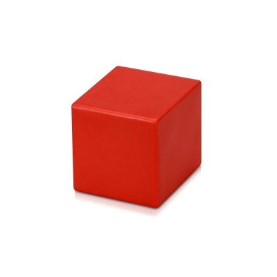 Купить Антистресс Куб, красный с нанесением